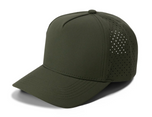 Gorra Lisa Curva 5 Paneles Microlaser Impermeable 6010