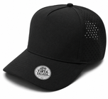 Gorra Lisa Curva 5 Paneles Microlaser Impermeable 6010