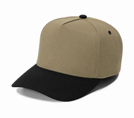 Gorra Lisa Curva de 5 Paneles 4001