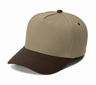 Gorra Lisa Curva de 5 Paneles 4001