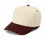 Gorra Lisa Curva de 5 Paneles 4001